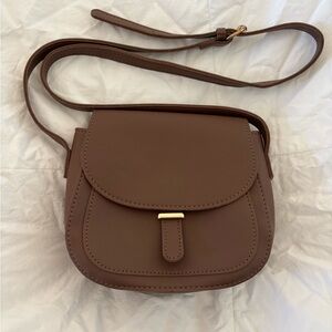 Brown crossbody mini bag